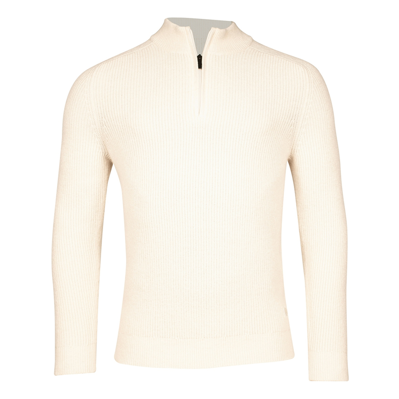 Thomas Maine Heren 4284TM905 Pullover 1/2 zip Off-white