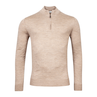 Thomas Maine Heren Pullover half zip Beige