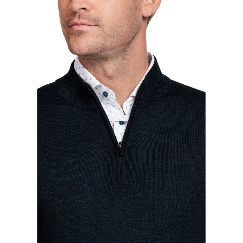 Thomas Maine Heren Pullover half zip Navy