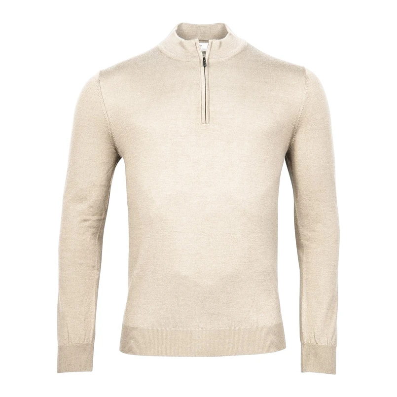 Thomas Maine Heren Pullovr 1/2 zip 4284TM100 Off-white