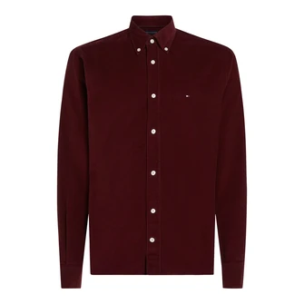 Tommy Hilfiger Heren Shirt LS MW0MW36847VLP Bordeaux