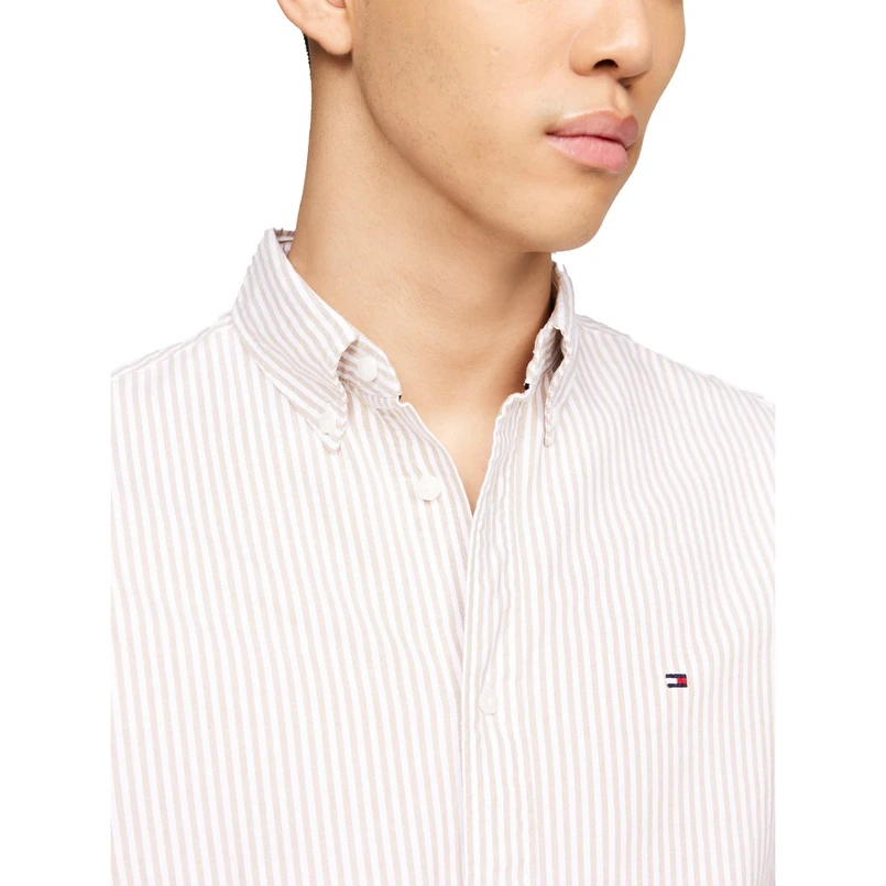 Tommy Hilfiger Heren Shirt Zand