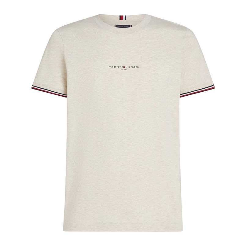 Tommy Hilfiger Heren T-shirt MW0MW32584HCX Off-white