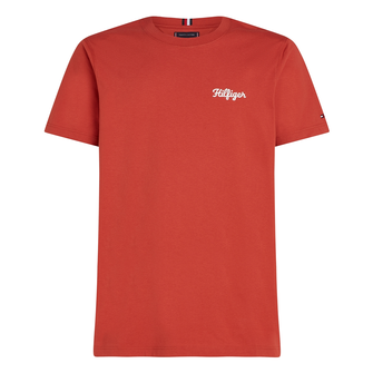 Tommy Hilfiger Heren T-shirt MW0MW35462XM0 Rood