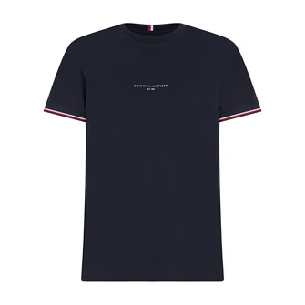 Tommy Hilfiger Heren TOMMY LOGO TIPPED TEE Navy