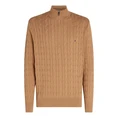 Tommy Hilfiger Heren Trui 1/2 rits MW0MW36532RBC Camel