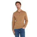 Tommy Hilfiger Heren Trui 1/2 rits MW0MW36532RBC Camel