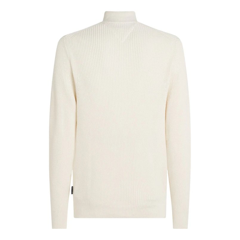 Tommy Hilfiger Heren Trui 1/2 zip MW0MW37326YBI Off-white