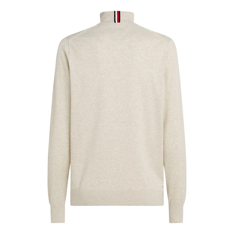 Tommy Hilfiger Heren Trui 1/2 zip Naturel