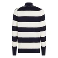 Tommy Hilfiger Heren Trui 1/2 zip streep MW0MW280490A4 Blauw dessin