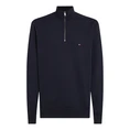 Tommy Hilfiger Heren Trui 1/4 zip MW0MW37233DW5 Navy