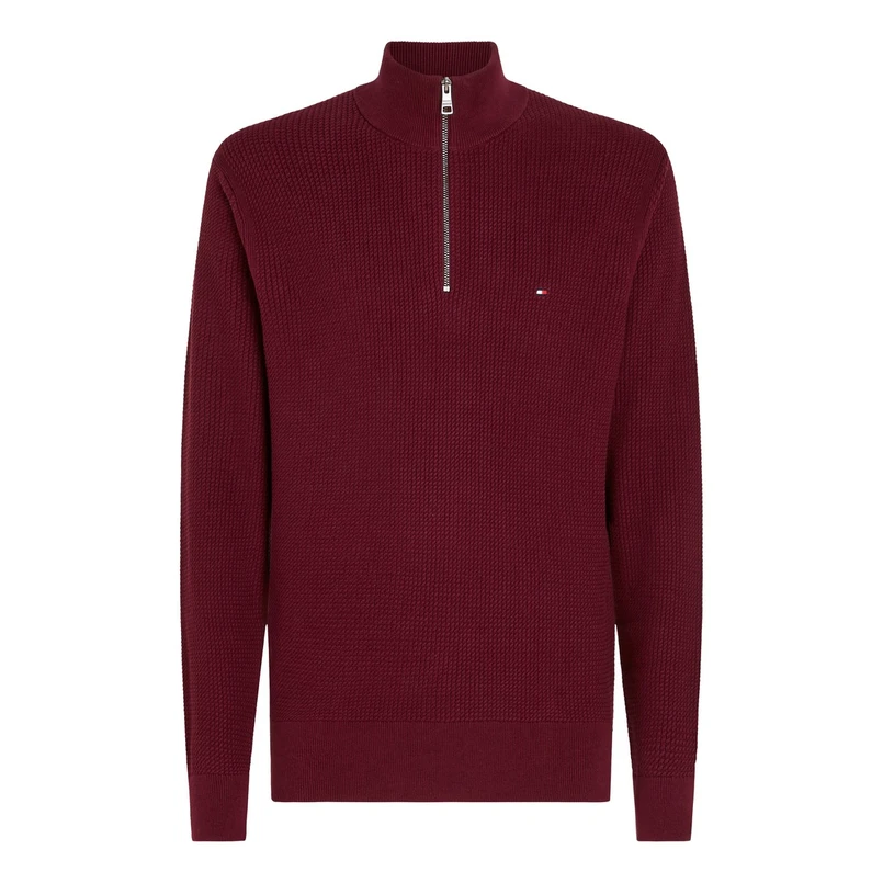 Tommy Hilfiger Heren Trui met rits MW0MW36527VLP Bordeaux