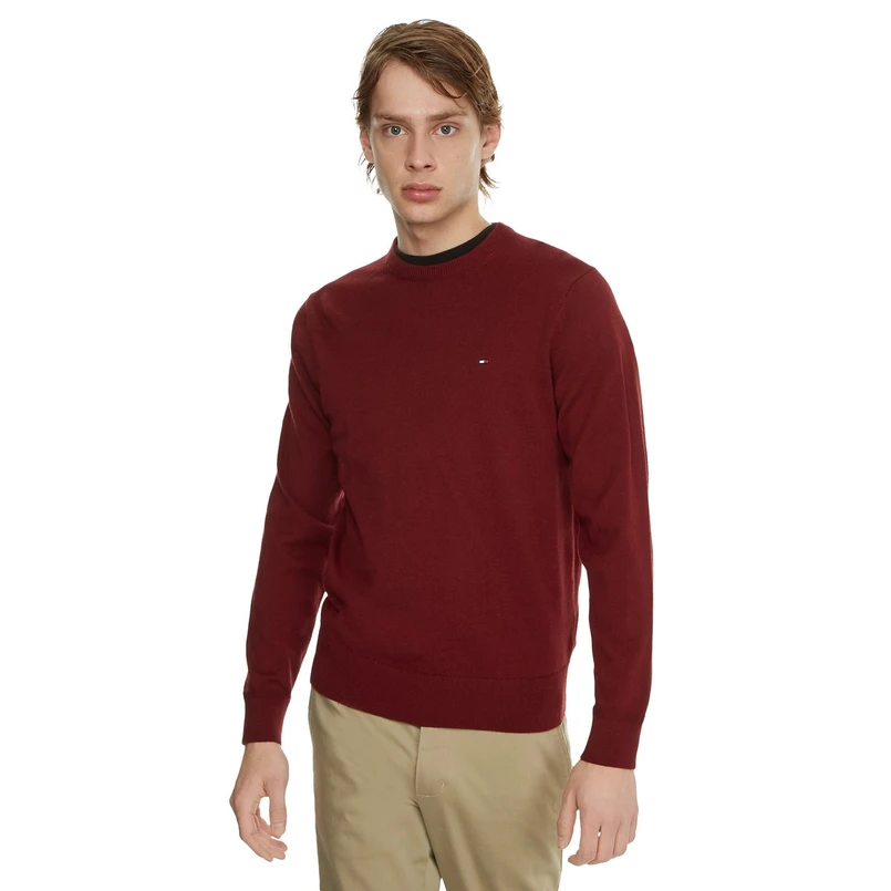 Tommy Hilfiger Heren Trui MW0MW28046VLP Bordeaux