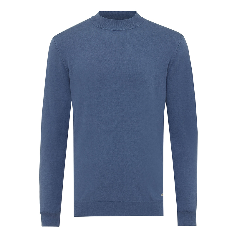 Tresanti Heren Trui Mock Neck TRKWIE046 Petrol