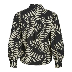 Vila Dames Blouse 14099139 Zwart dessin