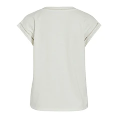 Vila Dames T-shirt 14095561 Off-white